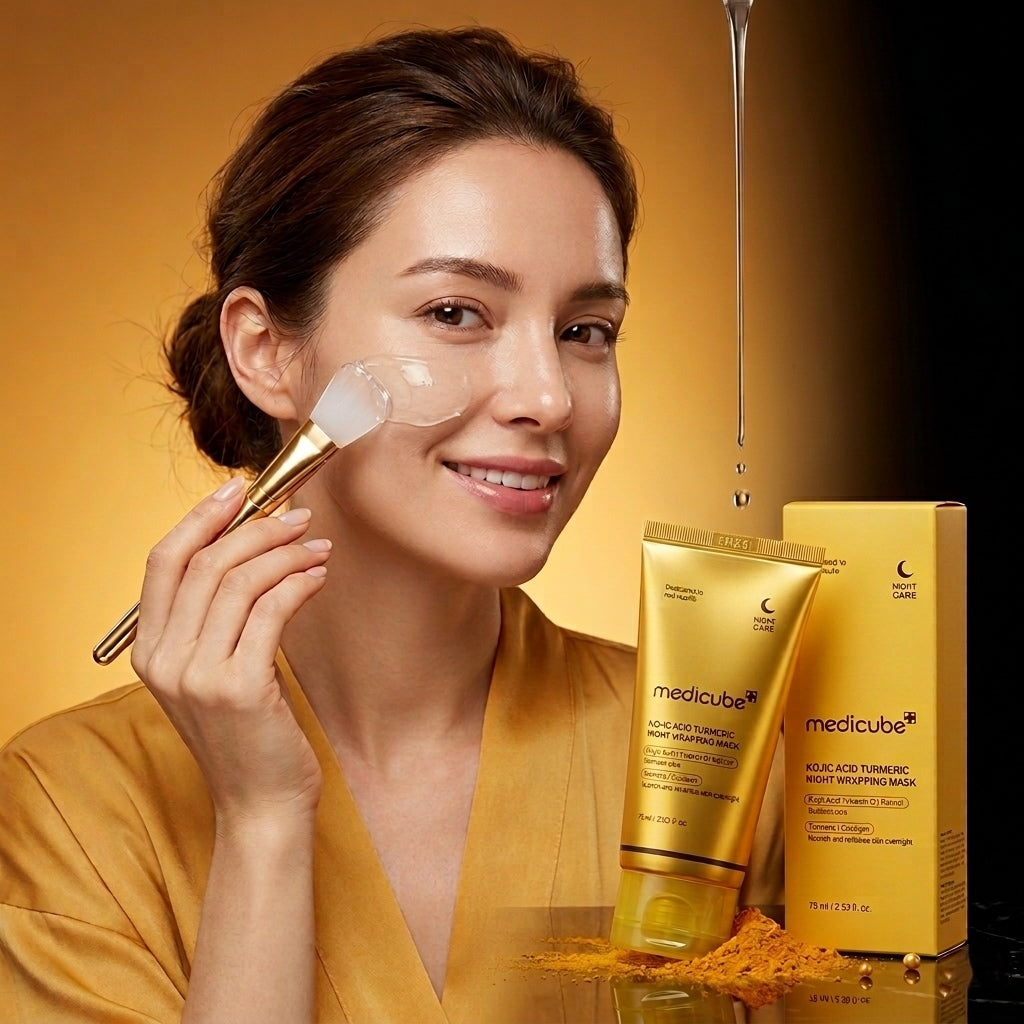Medicube Kojic Acid & Turmeric Night Wrapping Mask Overnight "Glass Skin" Peel