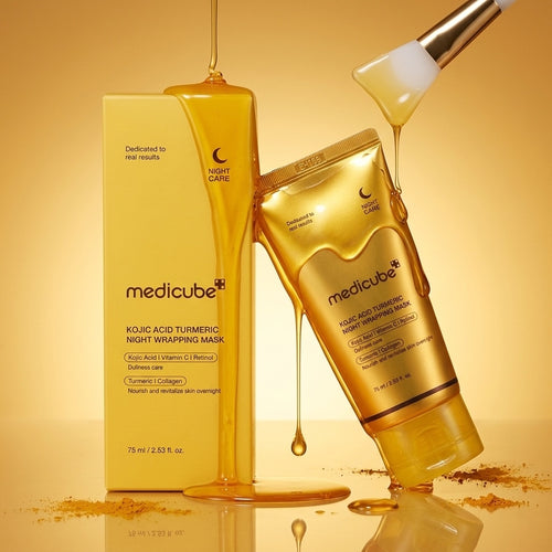 Medicube Kojic Acid & Turmeric Night Wrapping Mask Overnight "Glass Skin" Peel