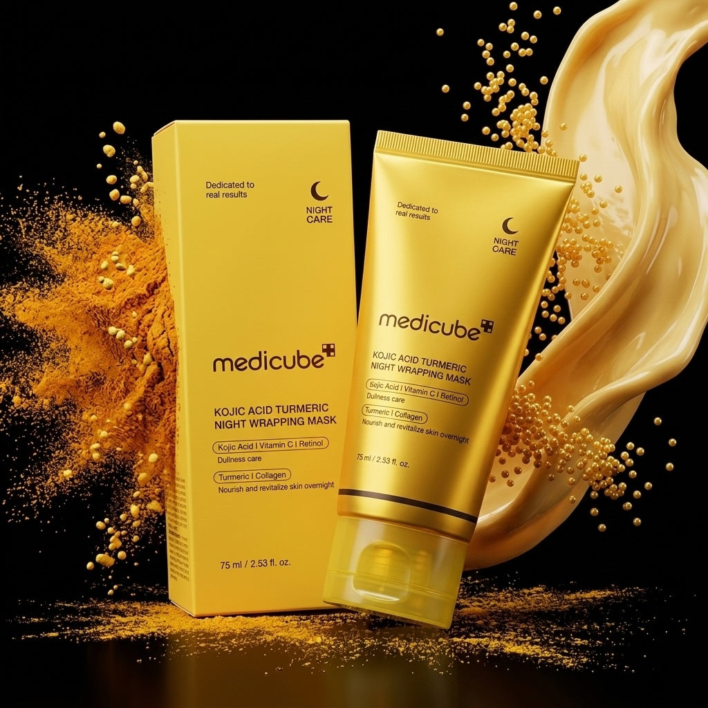 Medicube Kojic Acid & Turmeric Night Wrapping Mask Overnight "Glass Skin" Peel